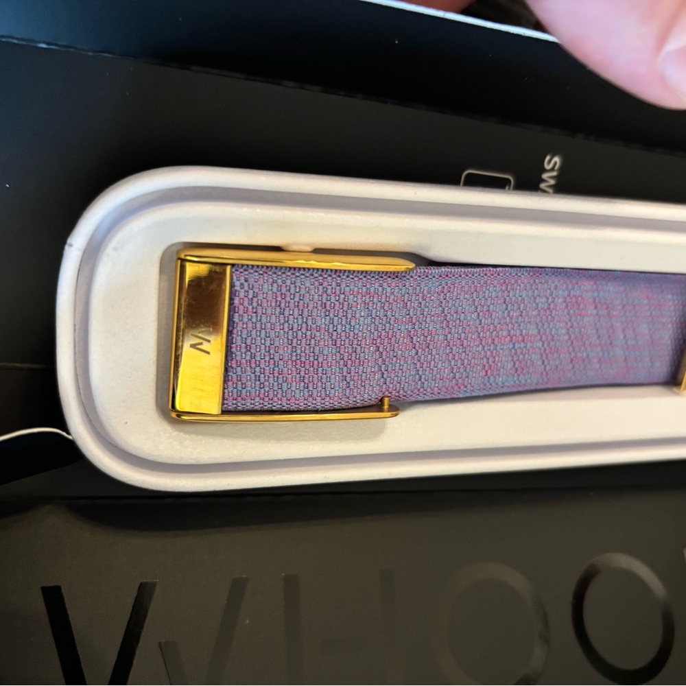 Whoop 5.0/Mg Pink/purple Band with shiny Gold Clasp/Hook - whoop one/life/peak - Picture 8 of 10
